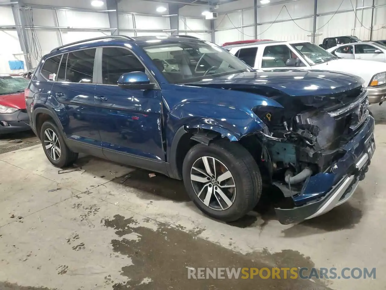 4 fotografías del automóvil dañado 1V2LP2CA2MC506375 VOLKSWAGEN ATLAS 2021