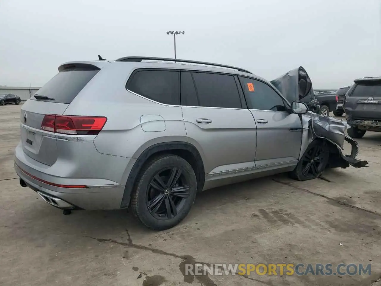 3 fotografías del automóvil dañado 1V2MR2CA3MC531395 VOLKSWAGEN ATLAS 2021