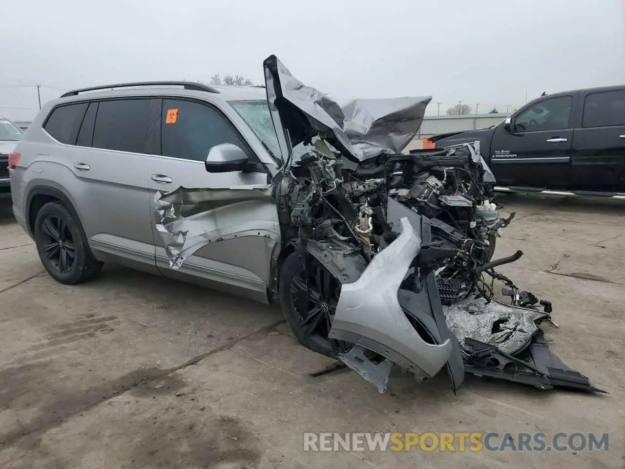 4 fotografías del automóvil dañado 1V2MR2CA3MC531395 VOLKSWAGEN ATLAS 2021