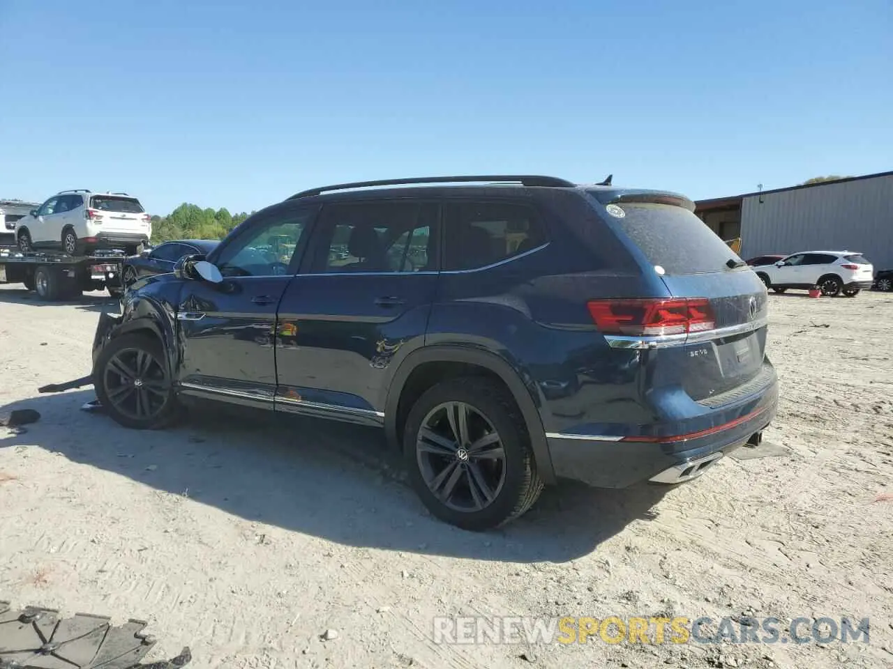 2 fotografías del automóvil dañado 1V2RR2CA8MC531821 VOLKSWAGEN ATLAS 2021