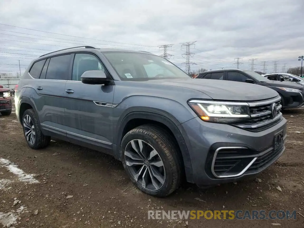 4 fotografías del automóvil dañado 1V2SR2CA5MC589807 VOLKSWAGEN ATLAS 2021