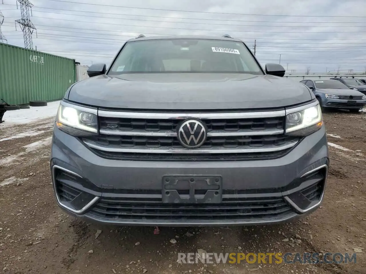 5 fotografías del automóvil dañado 1V2SR2CA5MC589807 VOLKSWAGEN ATLAS 2021