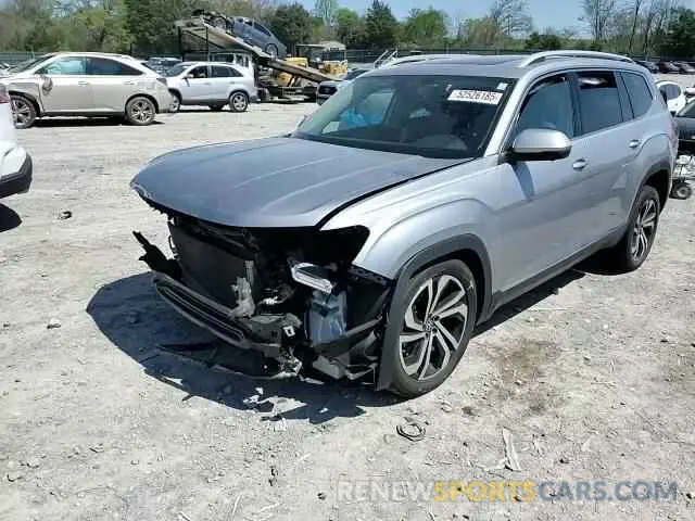 12 fotografías del automóvil dañado 1V2TR2CA0MC511505 VOLKSWAGEN ATLAS 2021