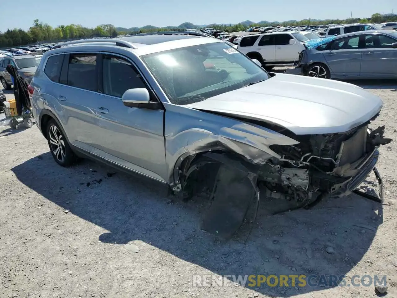4 fotografías del automóvil dañado 1V2TR2CA0MC511505 VOLKSWAGEN ATLAS 2021