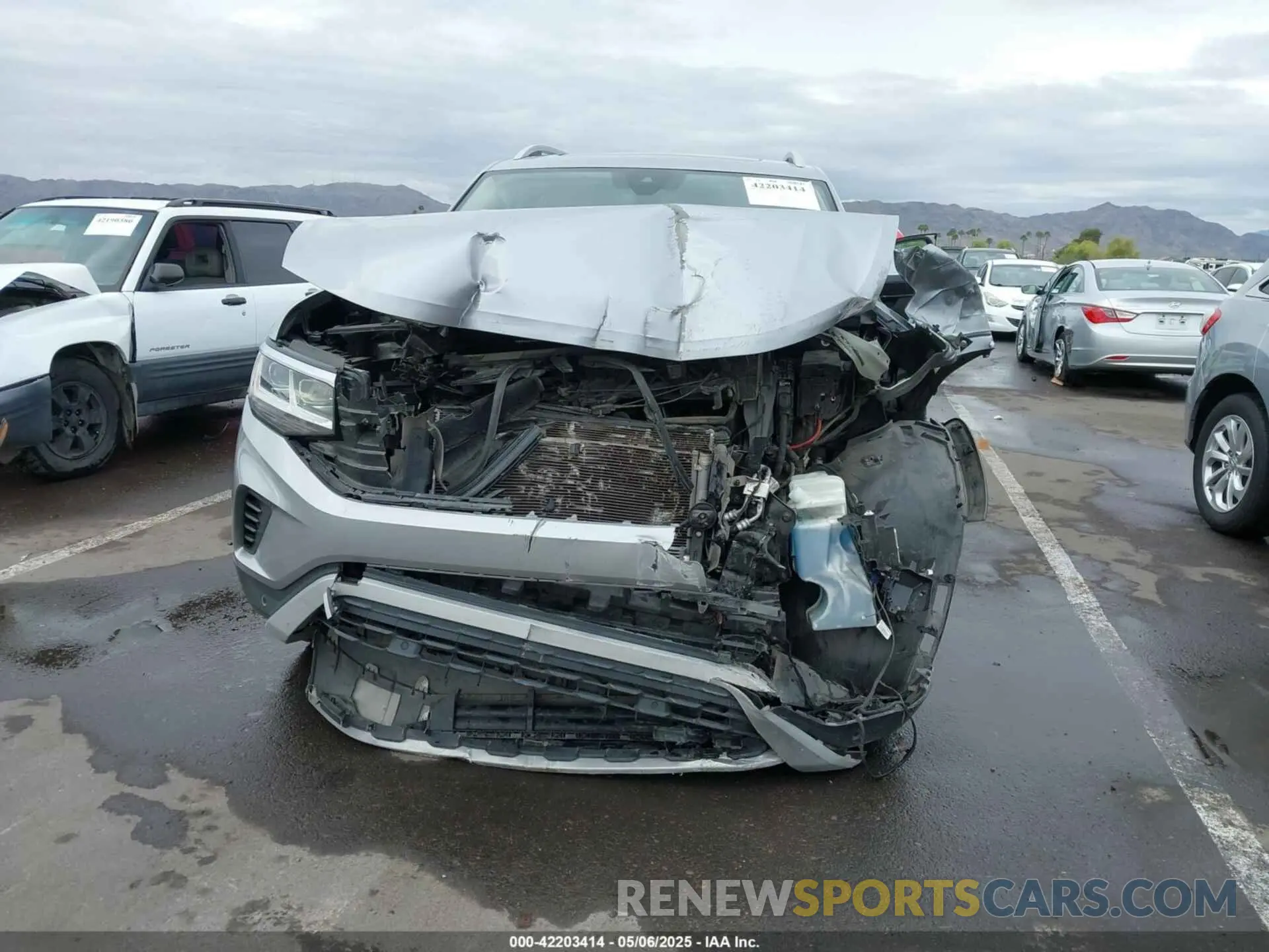 6 fotografías del automóvil dañado 1V2TR2CA1MC538745 VOLKSWAGEN ATLAS 2021