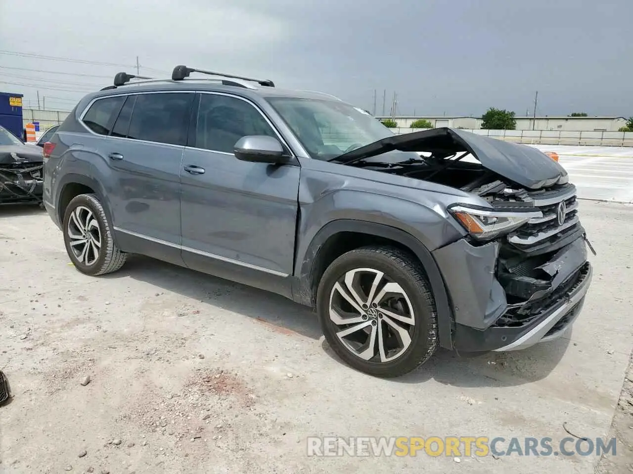 4 fotografías del automóvil dañado 1V2TR2CA5MC510303 VOLKSWAGEN ATLAS 2021