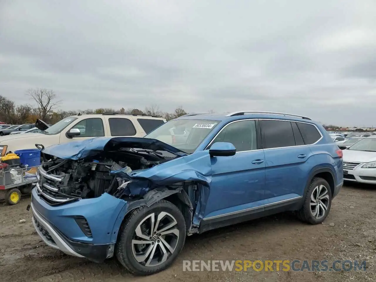 1 fotografías del automóvil dañado 1V2TR2CA8MC535700 VOLKSWAGEN ATLAS 2021