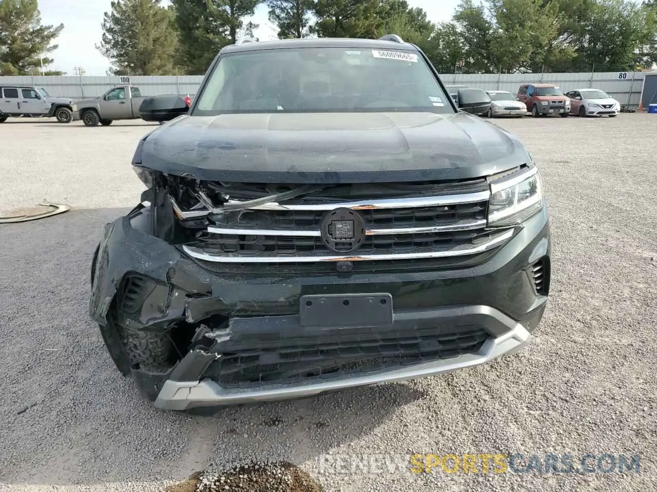 5 fotografías del automóvil dañado 1V2TR2CA9MC502544 VOLKSWAGEN ATLAS 2021