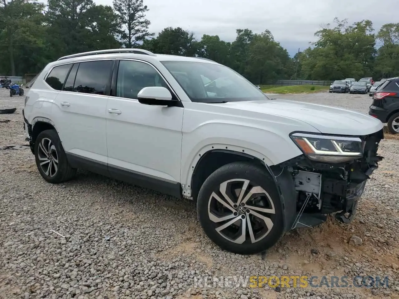 4 fotografías del automóvil dañado 1V2TR2CAXMC505873 VOLKSWAGEN ATLAS 2021