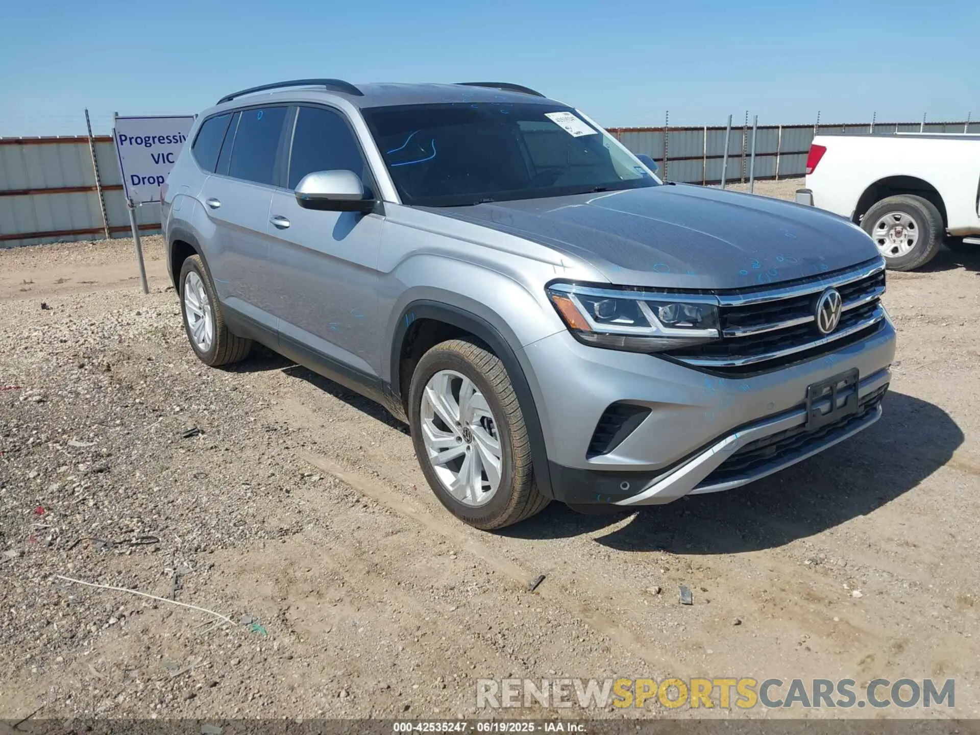 1 fotografías del automóvil dañado 1V2WR2CA0MC587903 VOLKSWAGEN ATLAS 2021