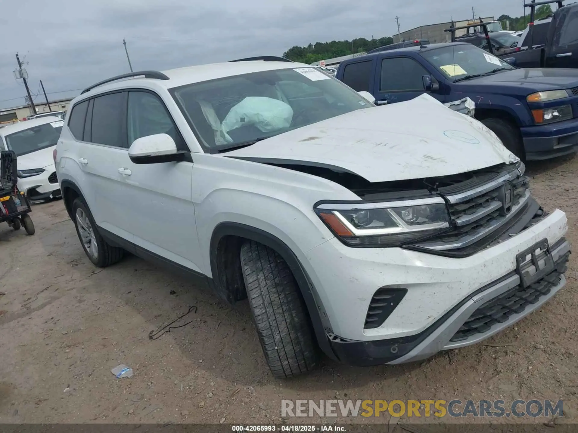 1 fotografías del automóvil dañado 1V2WR2CA3MC570349 VOLKSWAGEN ATLAS 2021