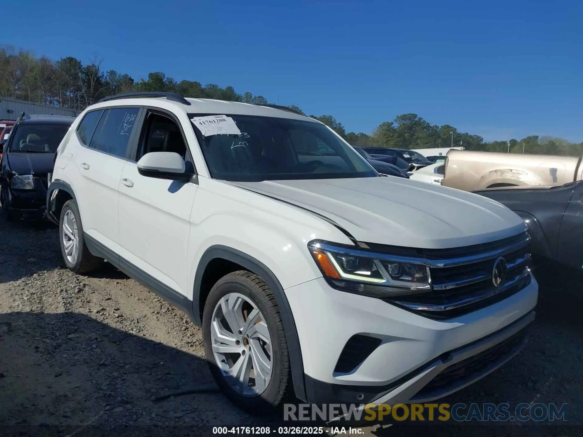 13 fotografías del automóvil dañado 1V2WR2CA3MC585840 VOLKSWAGEN ATLAS 2021