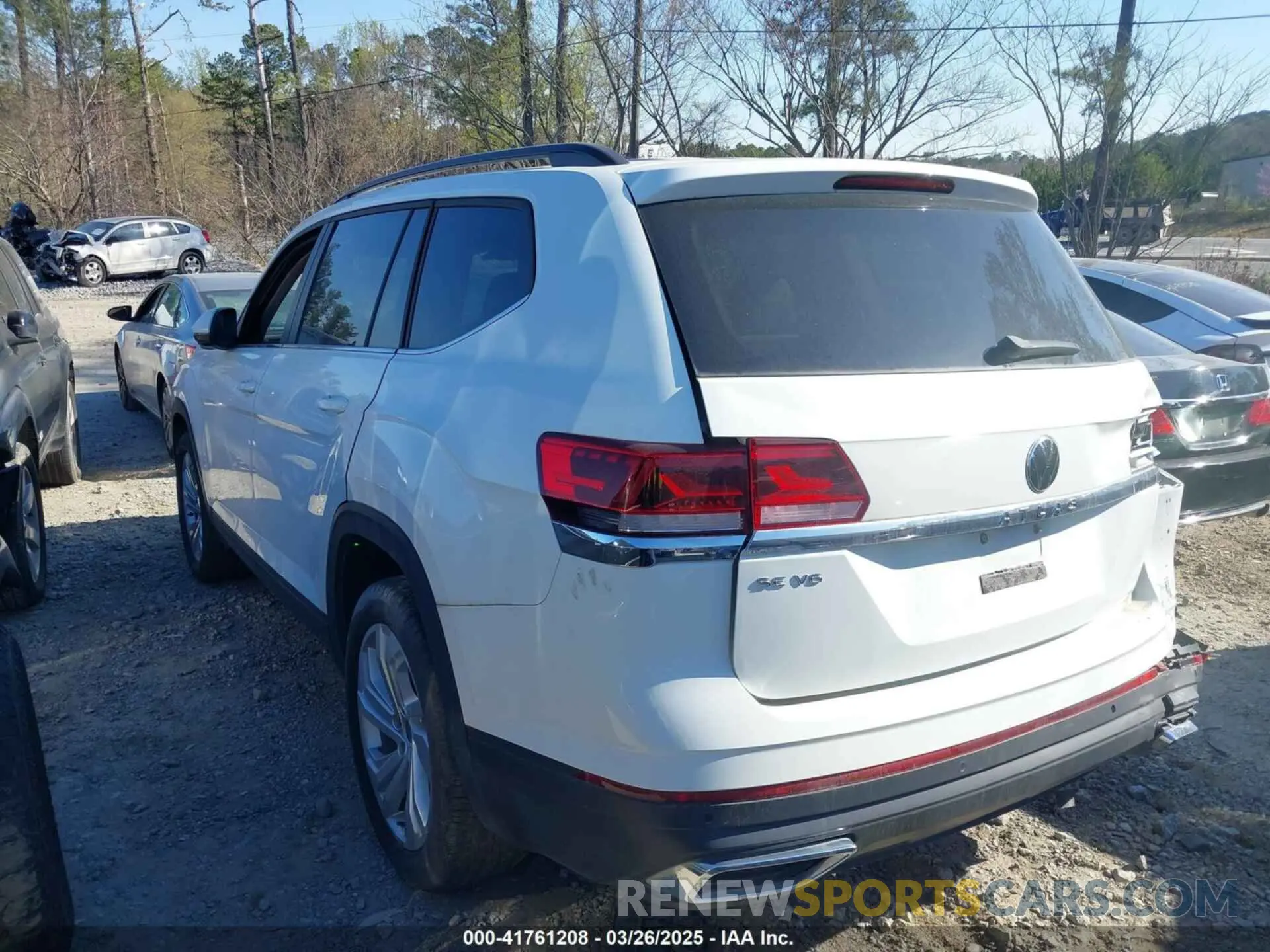 3 fotografías del automóvil dañado 1V2WR2CA3MC585840 VOLKSWAGEN ATLAS 2021