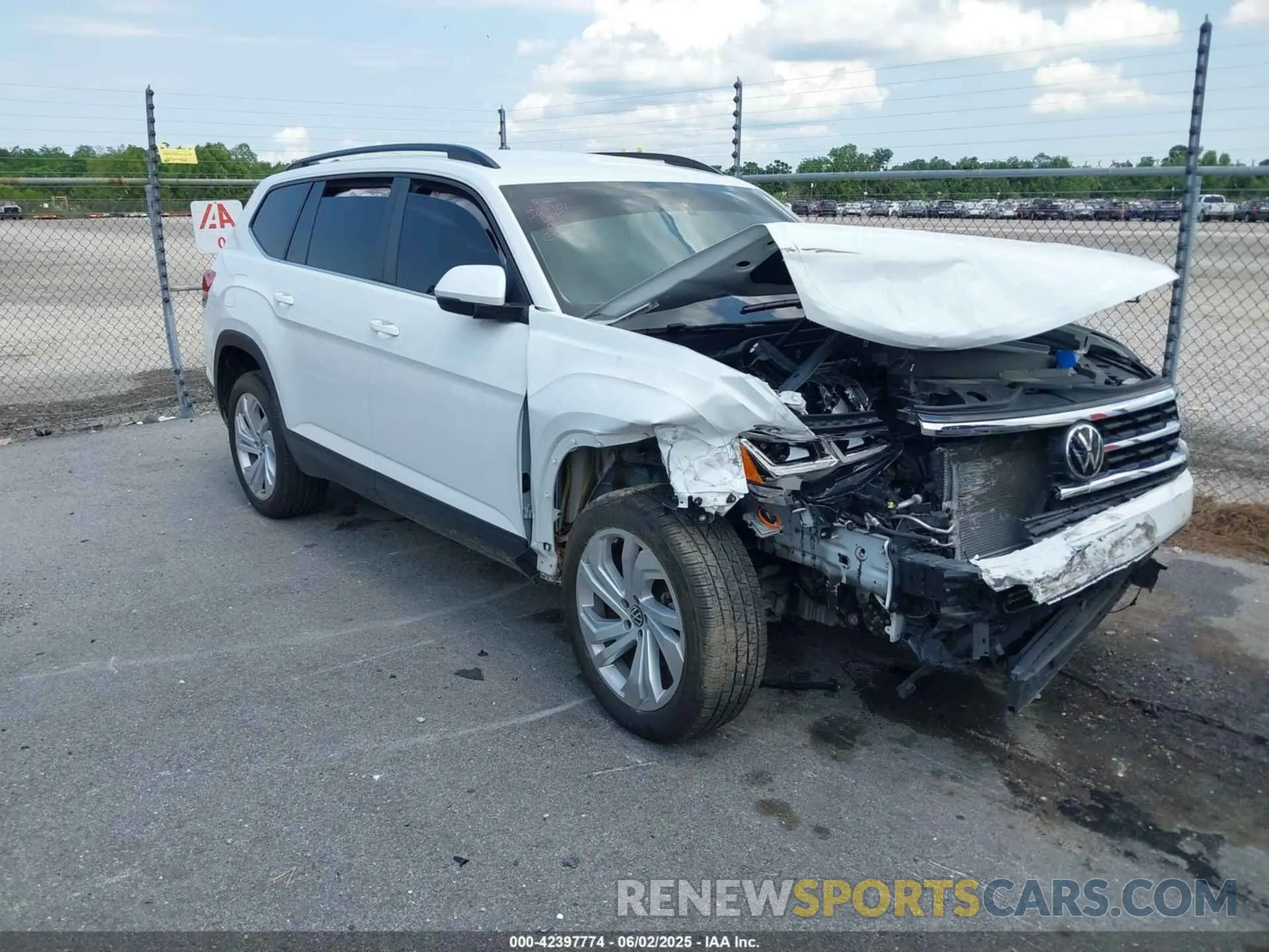 1 fotografías del automóvil dañado 1V2WR2CA5MC569901 VOLKSWAGEN ATLAS 2021