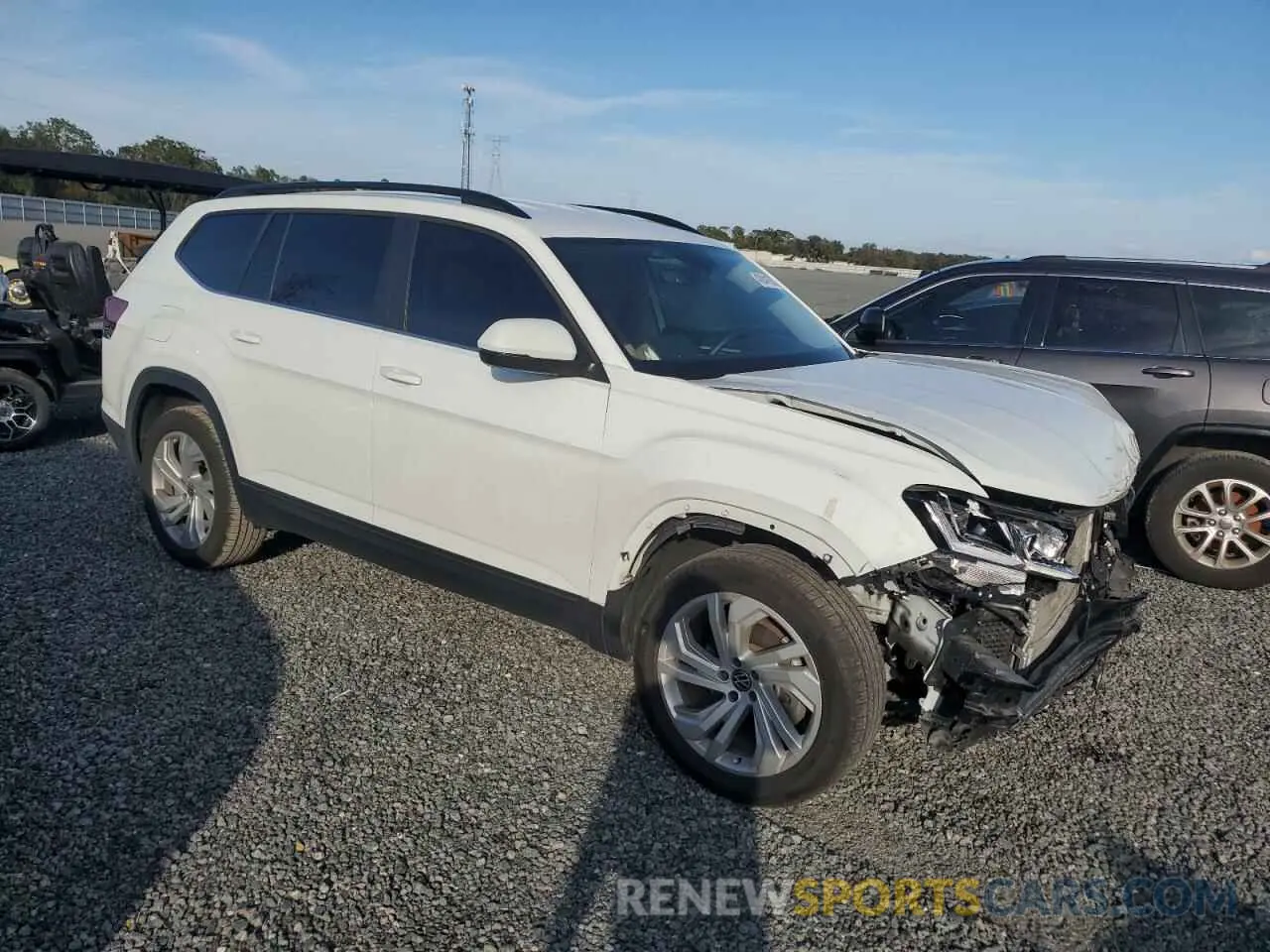 4 fotografías del automóvil dañado 1V2WR2CA6MC564772 VOLKSWAGEN ATLAS 2021