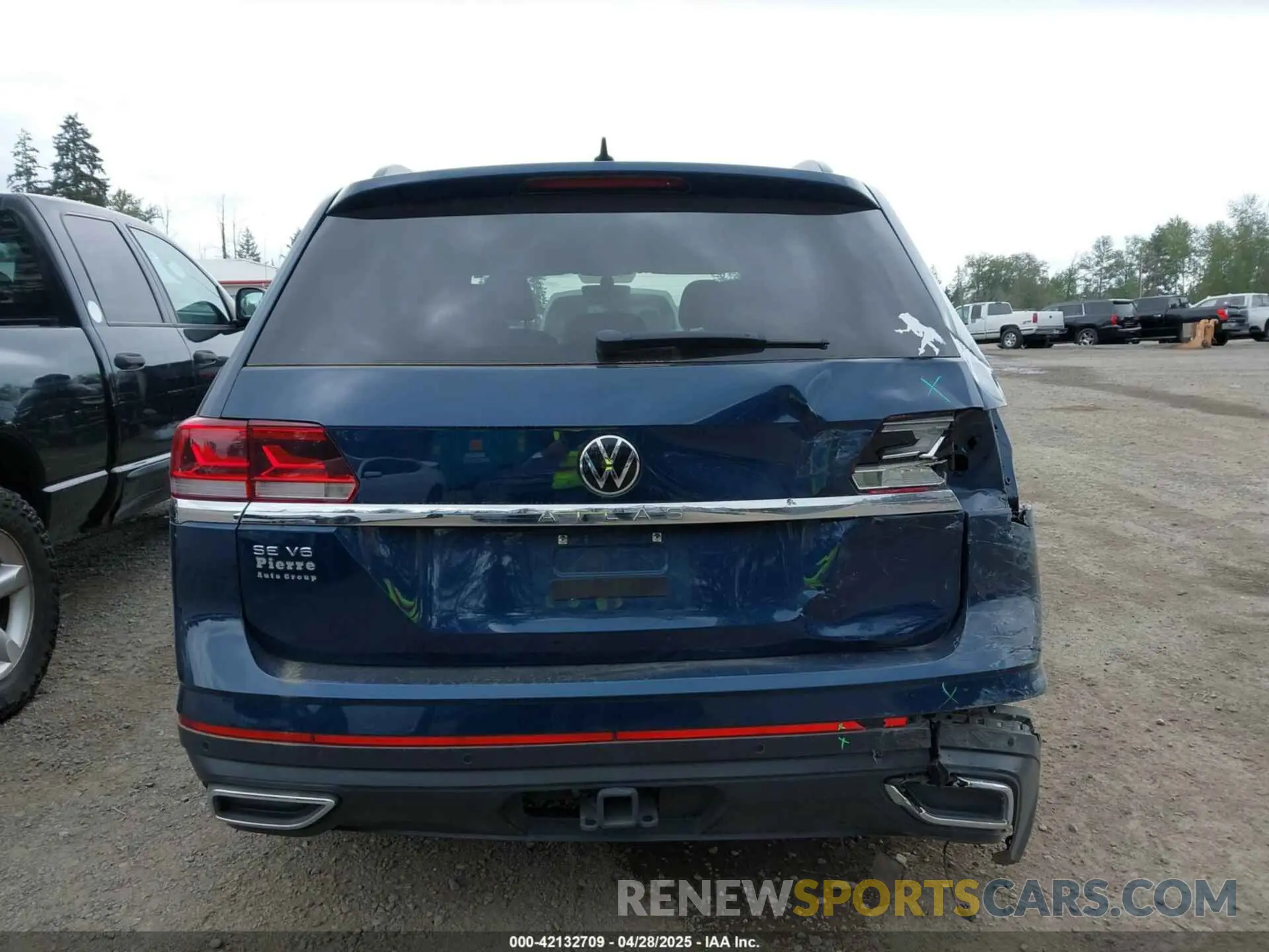 15 fotografías del automóvil dañado 1V2WR2CA7MC568779 VOLKSWAGEN ATLAS 2021