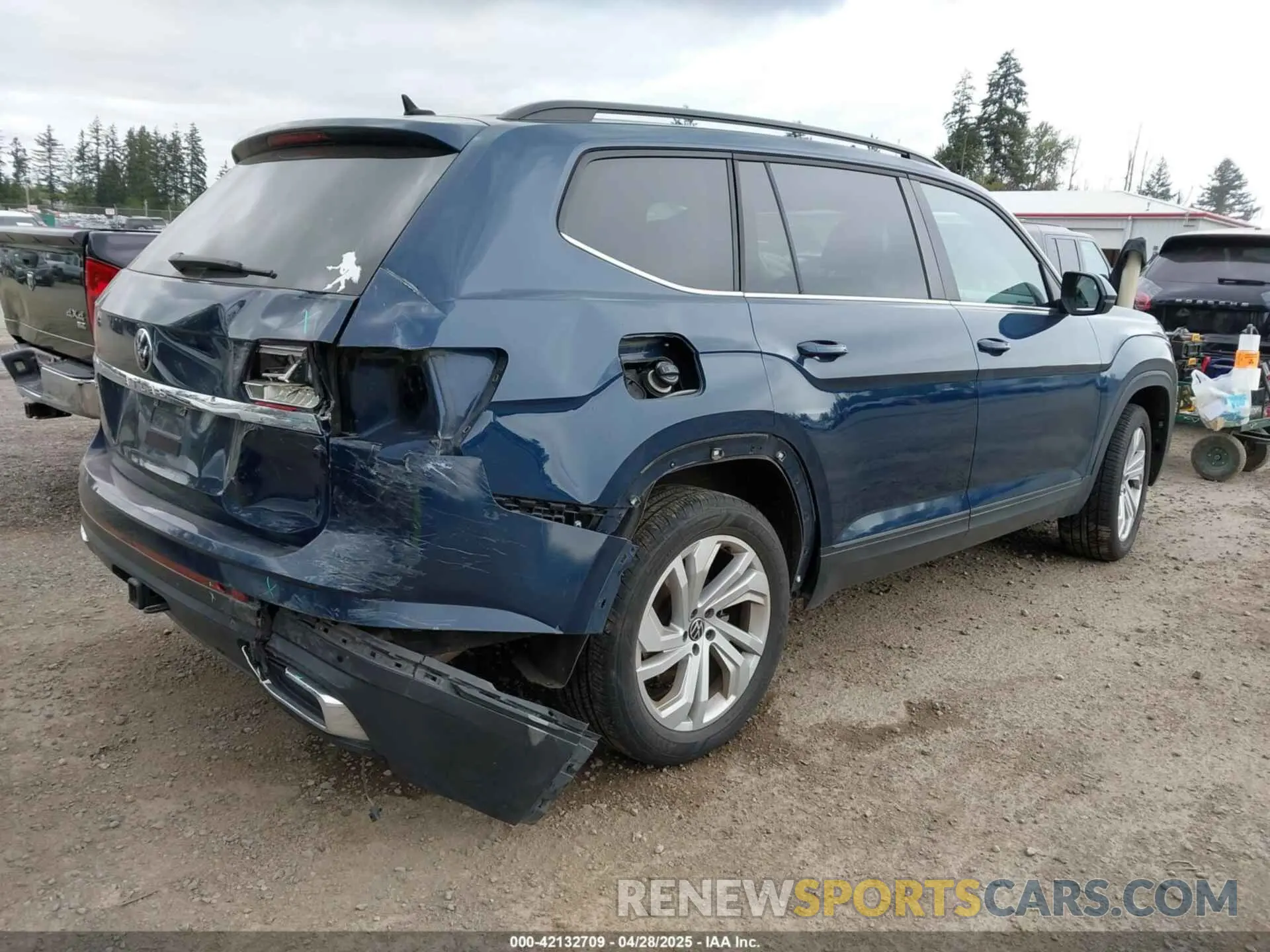 4 fotografías del automóvil dañado 1V2WR2CA7MC568779 VOLKSWAGEN ATLAS 2021
