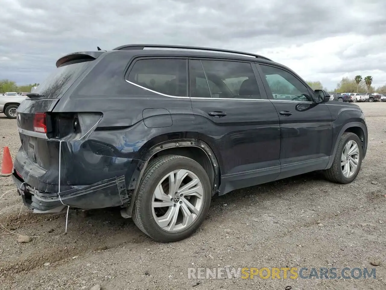 3 fotografías del automóvil dañado 1V2WR2CA8MC537427 VOLKSWAGEN ATLAS 2021