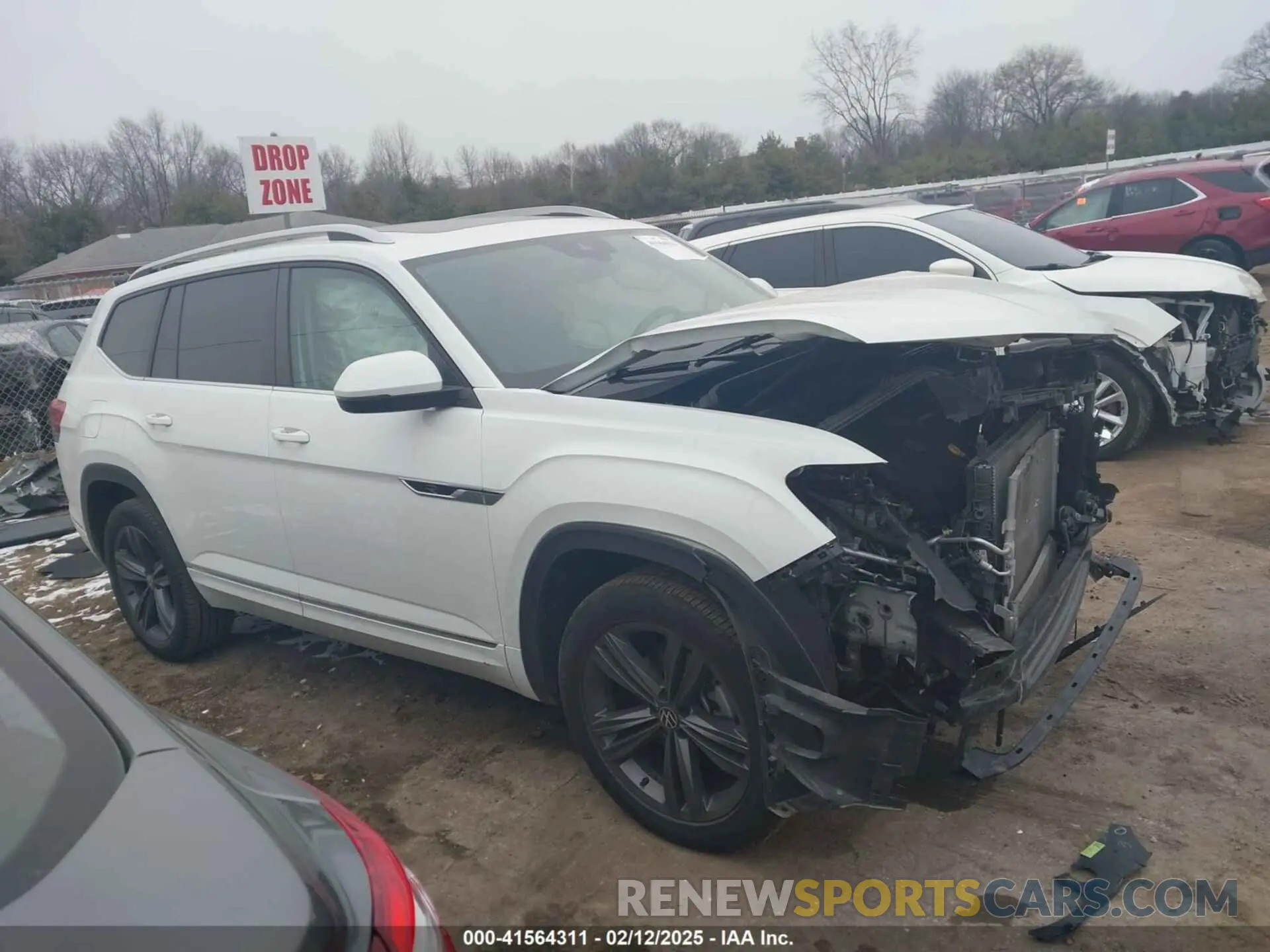 14 fotografías del automóvil dañado 1V2AR2CA0NC507334 VOLKSWAGEN ATLAS 2022