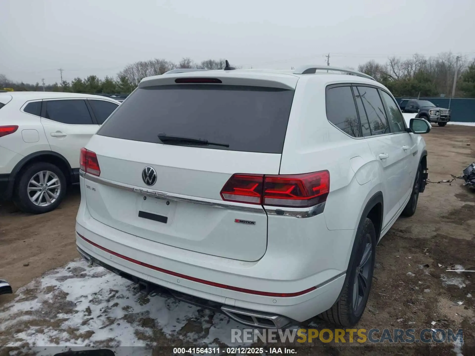 4 fotografías del automóvil dañado 1V2AR2CA0NC507334 VOLKSWAGEN ATLAS 2022