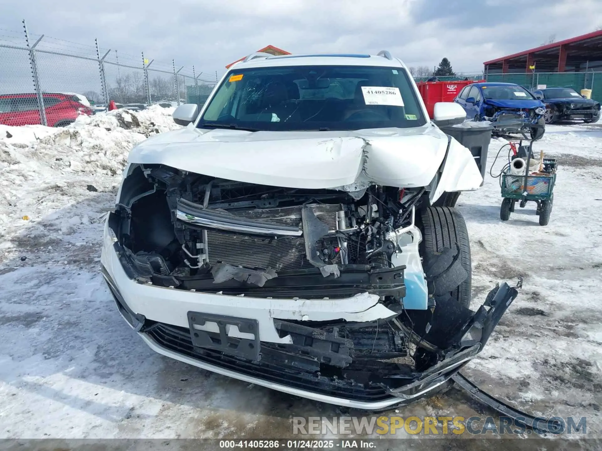 12 fotografías del automóvil dañado 1V2AR2CA1NC528998 VOLKSWAGEN ATLAS 2022