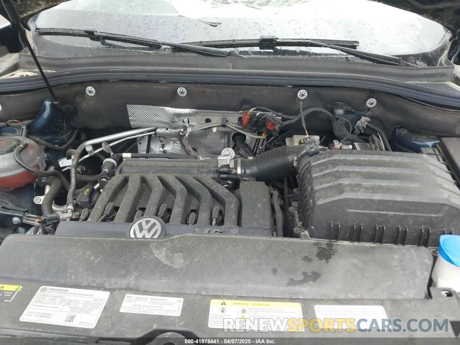 10 fotografías del automóvil dañado 1V2AR2CA9NC511382 VOLKSWAGEN ATLAS 2022