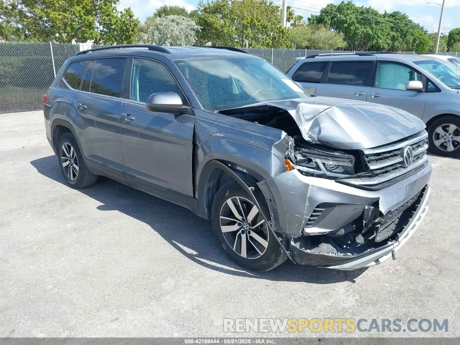 1 fotografías del automóvil dañado 1V2DP2CA9NC542764 VOLKSWAGEN ATLAS 2022