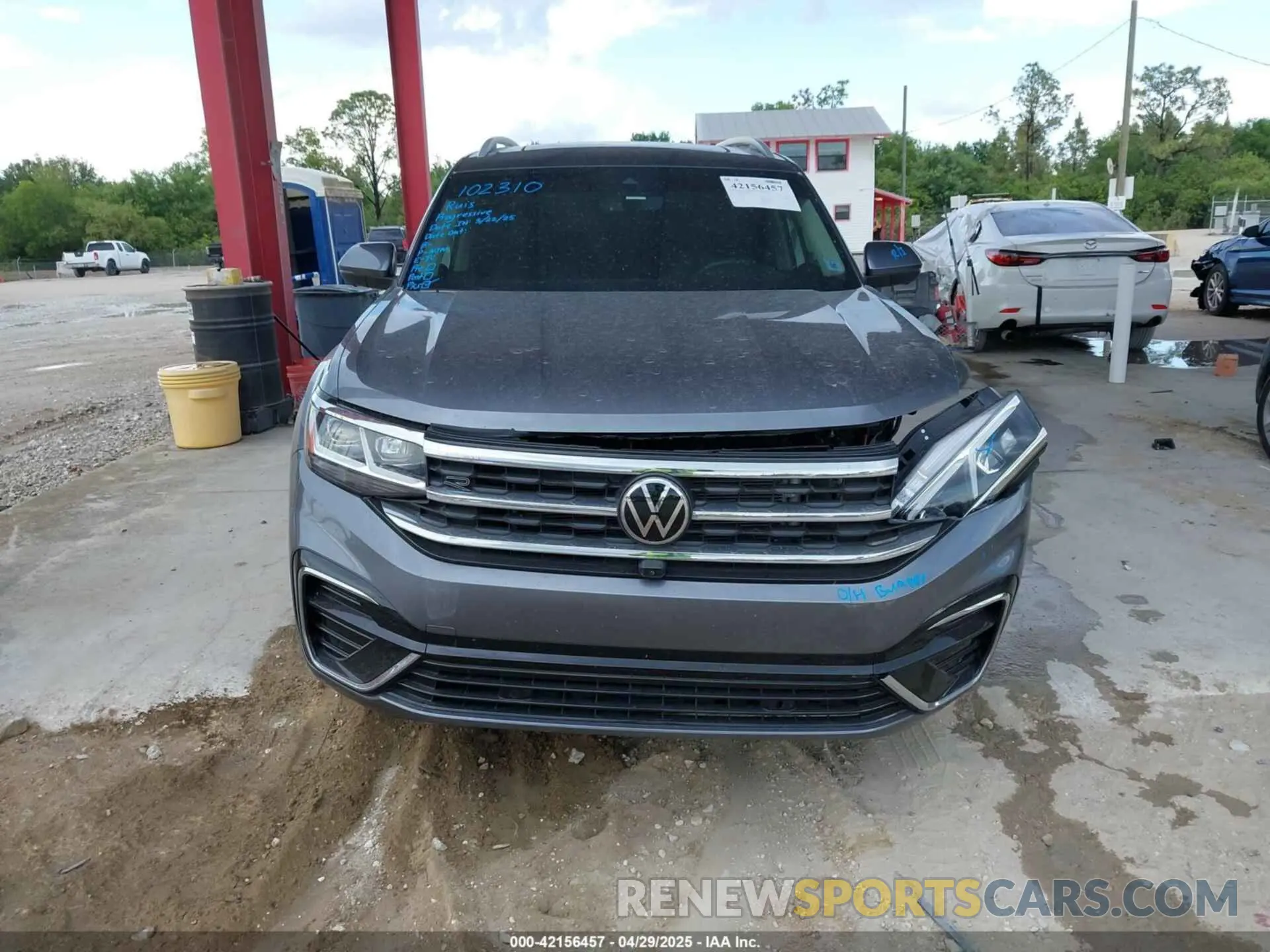 12 fotografías del automóvil dañado 1V2FR2CA0NC520056 VOLKSWAGEN ATLAS 2022