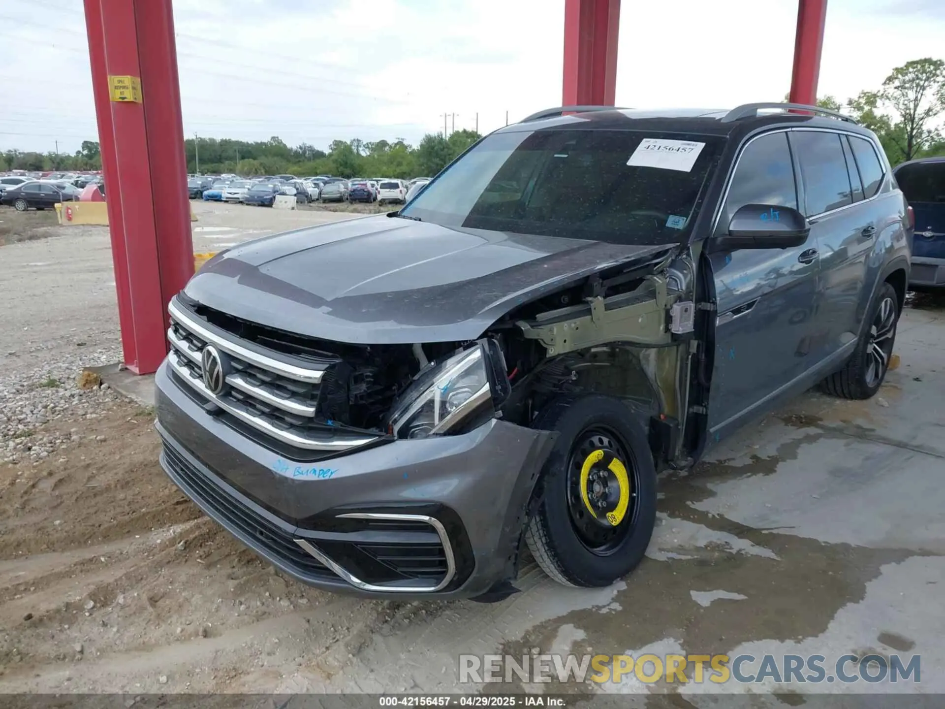 6 fotografías del automóvil dañado 1V2FR2CA0NC520056 VOLKSWAGEN ATLAS 2022