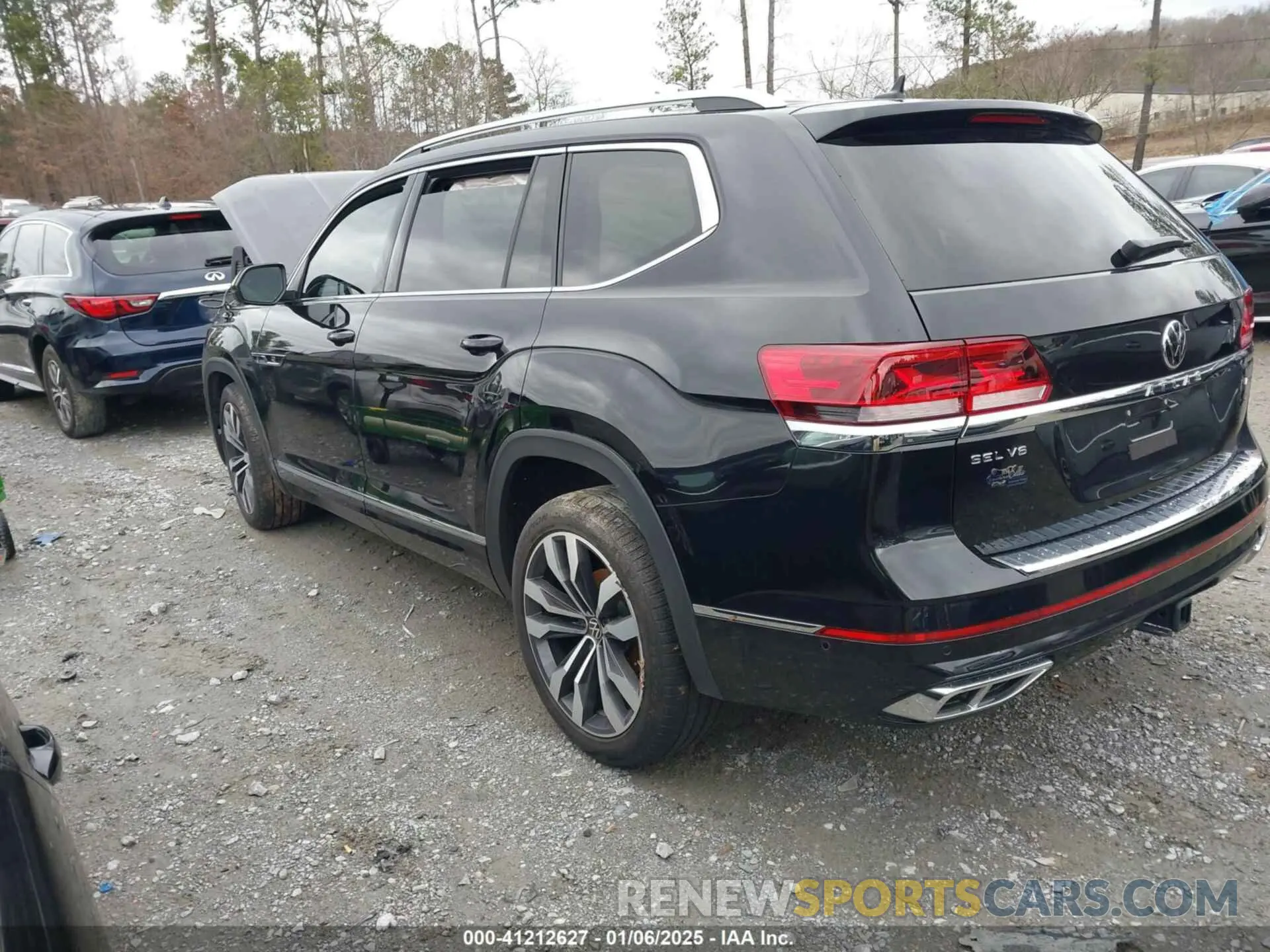 3 fotografías del automóvil dañado 1V2FR2CA0NC551128 VOLKSWAGEN ATLAS 2022