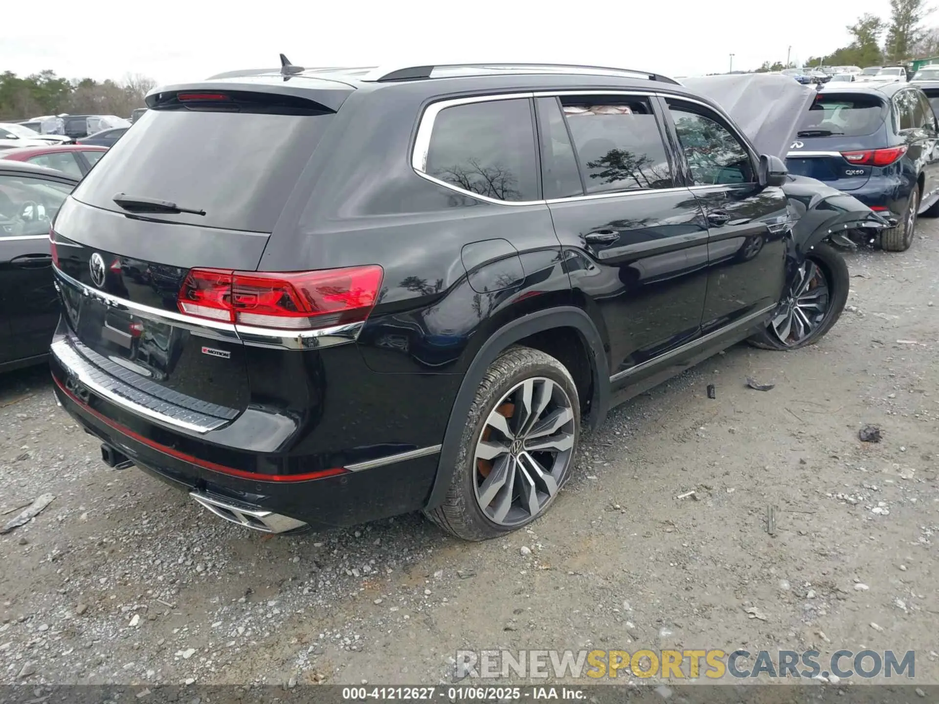 4 fotografías del automóvil dañado 1V2FR2CA0NC551128 VOLKSWAGEN ATLAS 2022