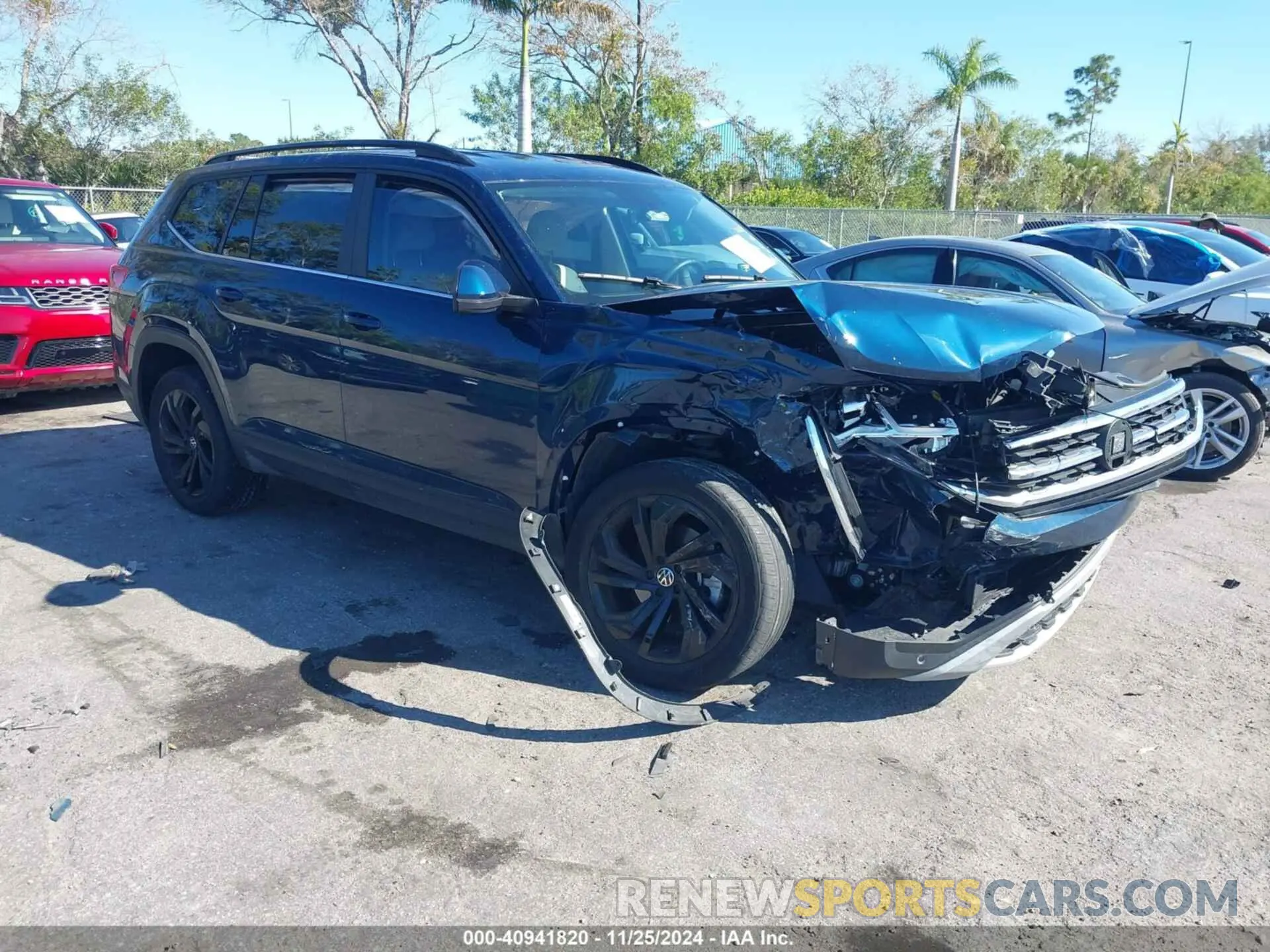 1 fotografías del automóvil dañado 1V2HR2CA9NC554408 VOLKSWAGEN ATLAS 2022