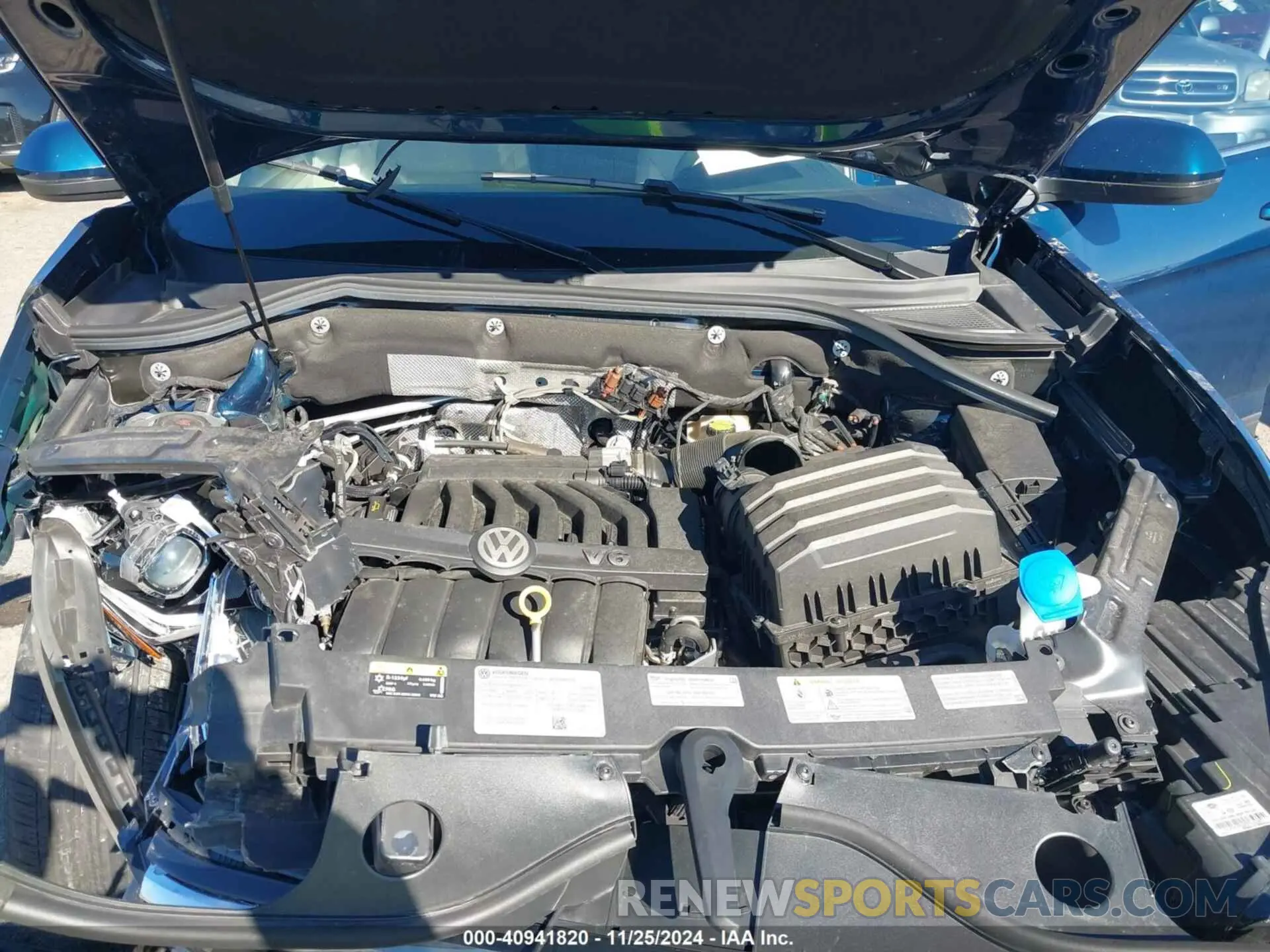 10 fotografías del automóvil dañado 1V2HR2CA9NC554408 VOLKSWAGEN ATLAS 2022