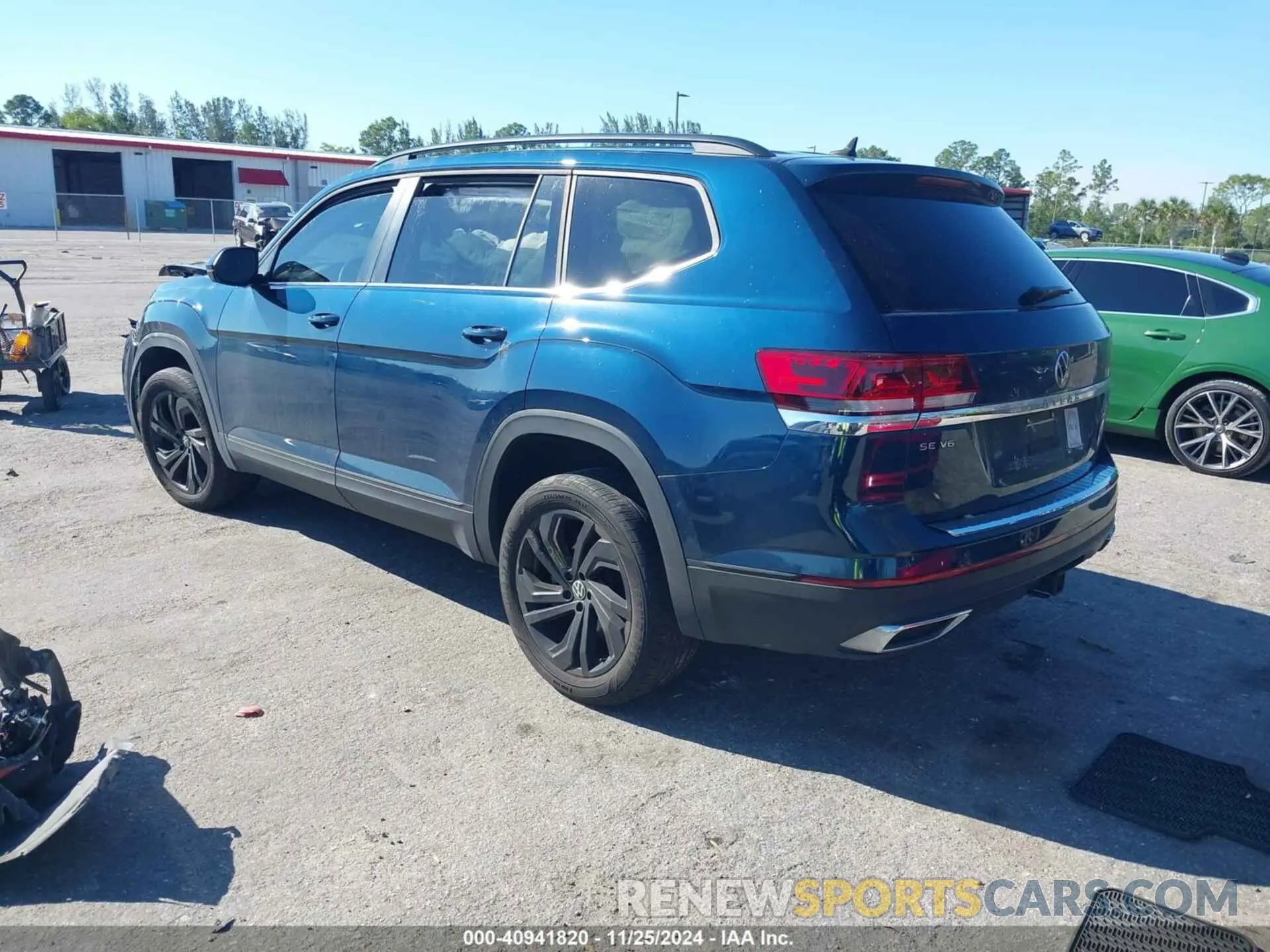3 fotografías del automóvil dañado 1V2HR2CA9NC554408 VOLKSWAGEN ATLAS 2022