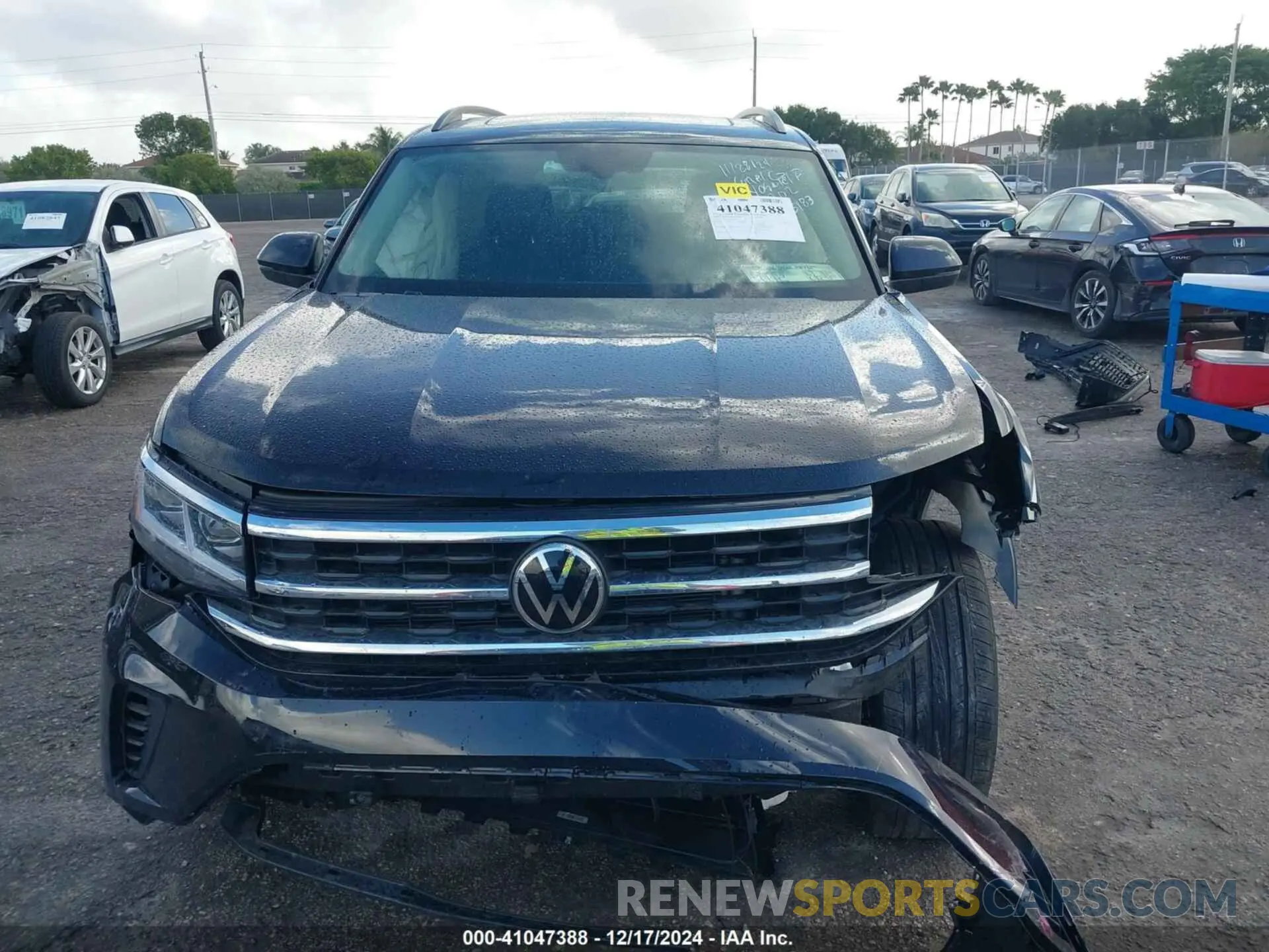 6 fotografías del automóvil dañado 1V2JP2CA0NC545183 VOLKSWAGEN ATLAS 2022
