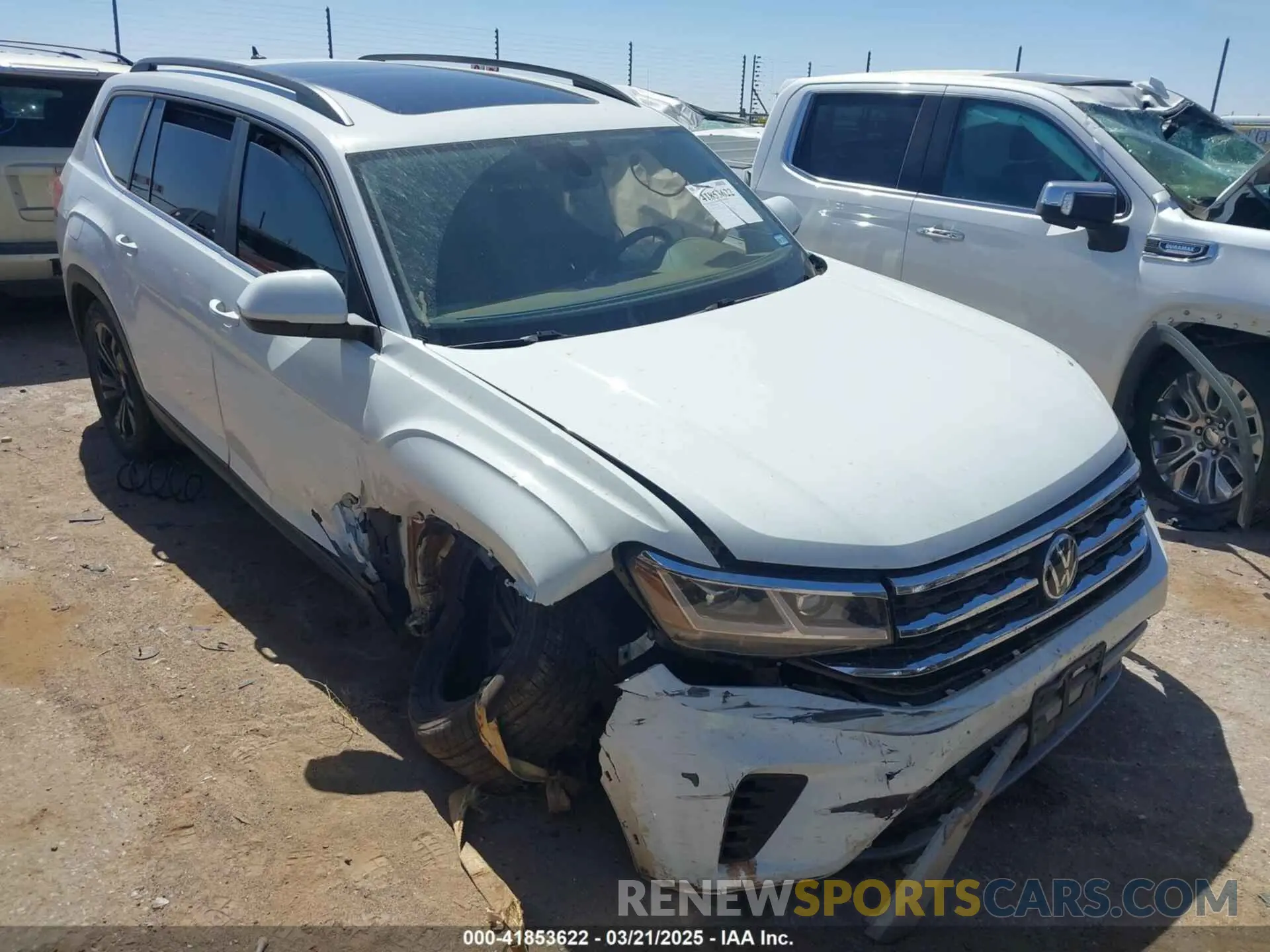 1 fotografías del automóvil dañado 1V2JR2CA9NC542633 VOLKSWAGEN ATLAS 2022