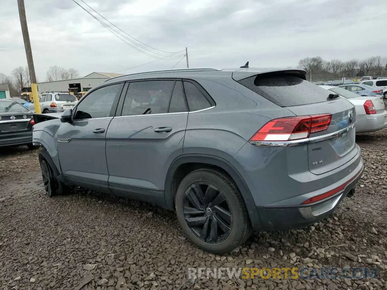 2 fotografías del automóvil dañado 1V2KE2CA4NC203892 VOLKSWAGEN ATLAS 2022