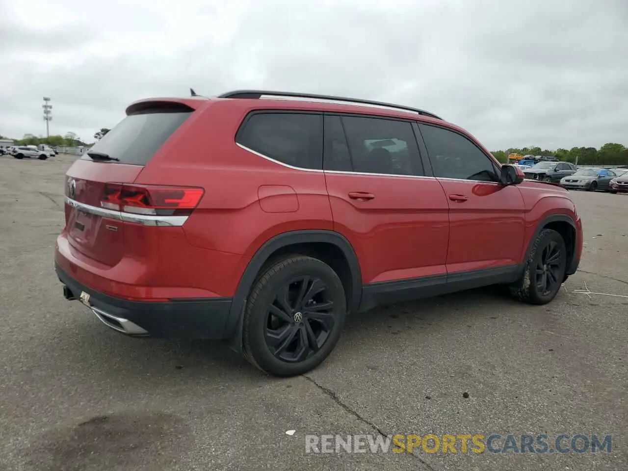 3 fotografías del automóvil dañado 1V2KR2CA1NC553632 VOLKSWAGEN ATLAS 2022