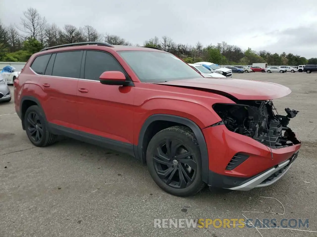 4 fotografías del automóvil dañado 1V2KR2CA1NC553632 VOLKSWAGEN ATLAS 2022
