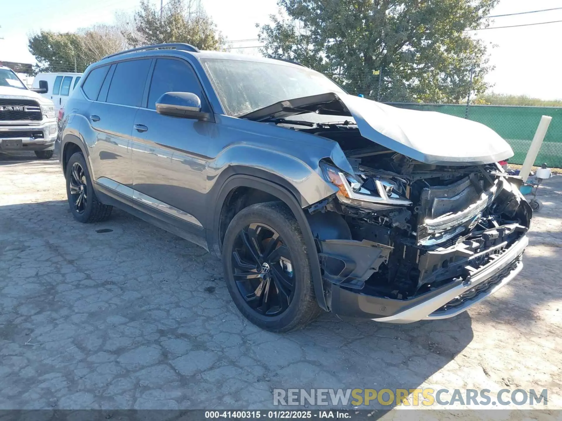1 fotografías del automóvil dañado 1V2KR2CA1NC561102 VOLKSWAGEN ATLAS 2022