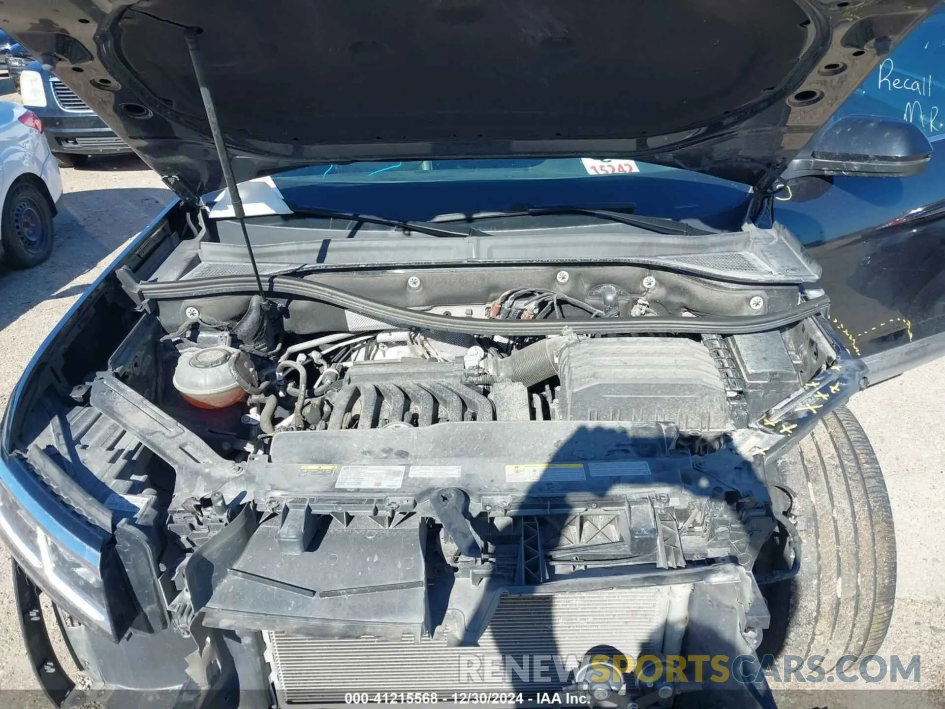 10 fotografías del automóvil dañado 1V2KR2CA4NC557772 VOLKSWAGEN ATLAS 2022