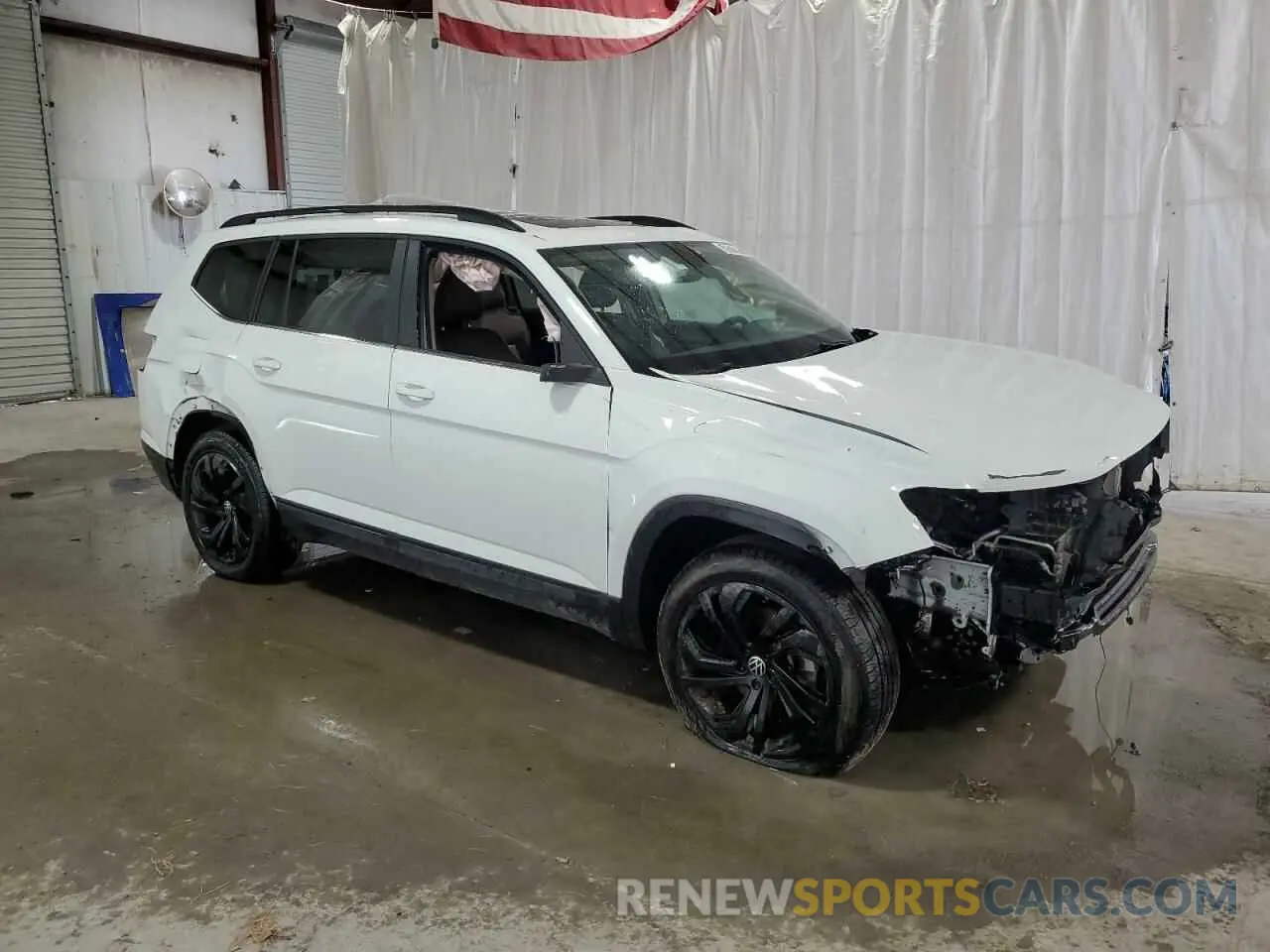 4 fotografías del automóvil dañado 1V2KR2CA6NC565436 VOLKSWAGEN ATLAS 2022