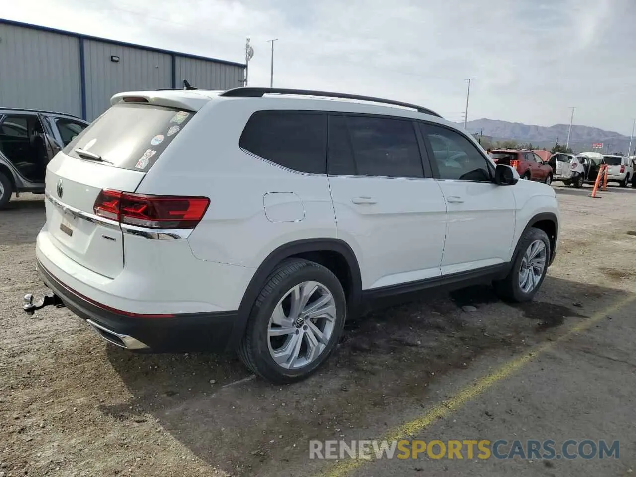 3 fotografías del automóvil dañado 1V2KR2CA8NC534267 VOLKSWAGEN ATLAS 2022