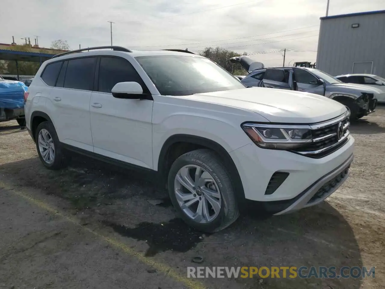 4 fotografías del automóvil dañado 1V2KR2CA8NC534267 VOLKSWAGEN ATLAS 2022