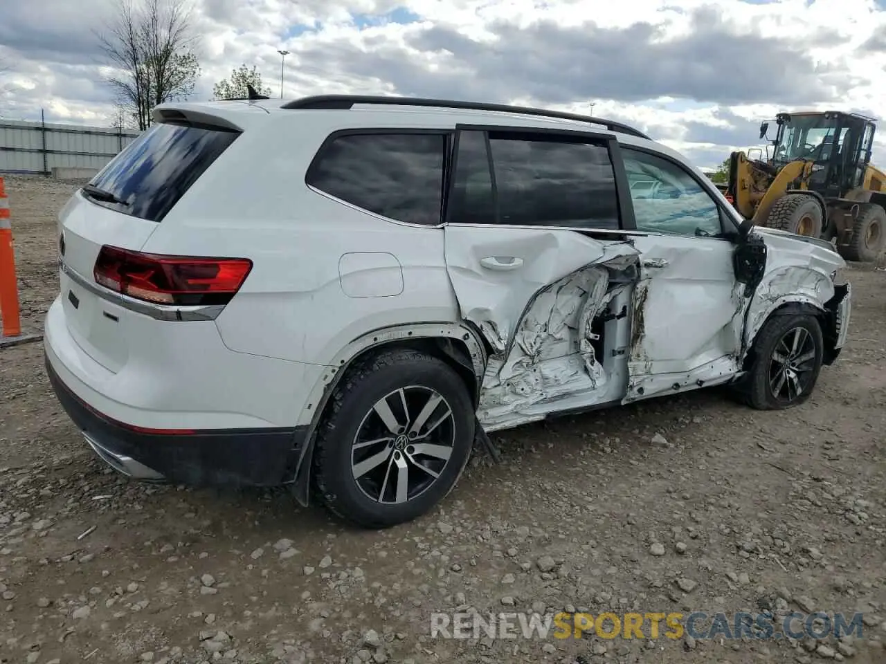 3 fotografías del automóvil dañado 1V2LP2CA7NC551670 VOLKSWAGEN ATLAS 2022