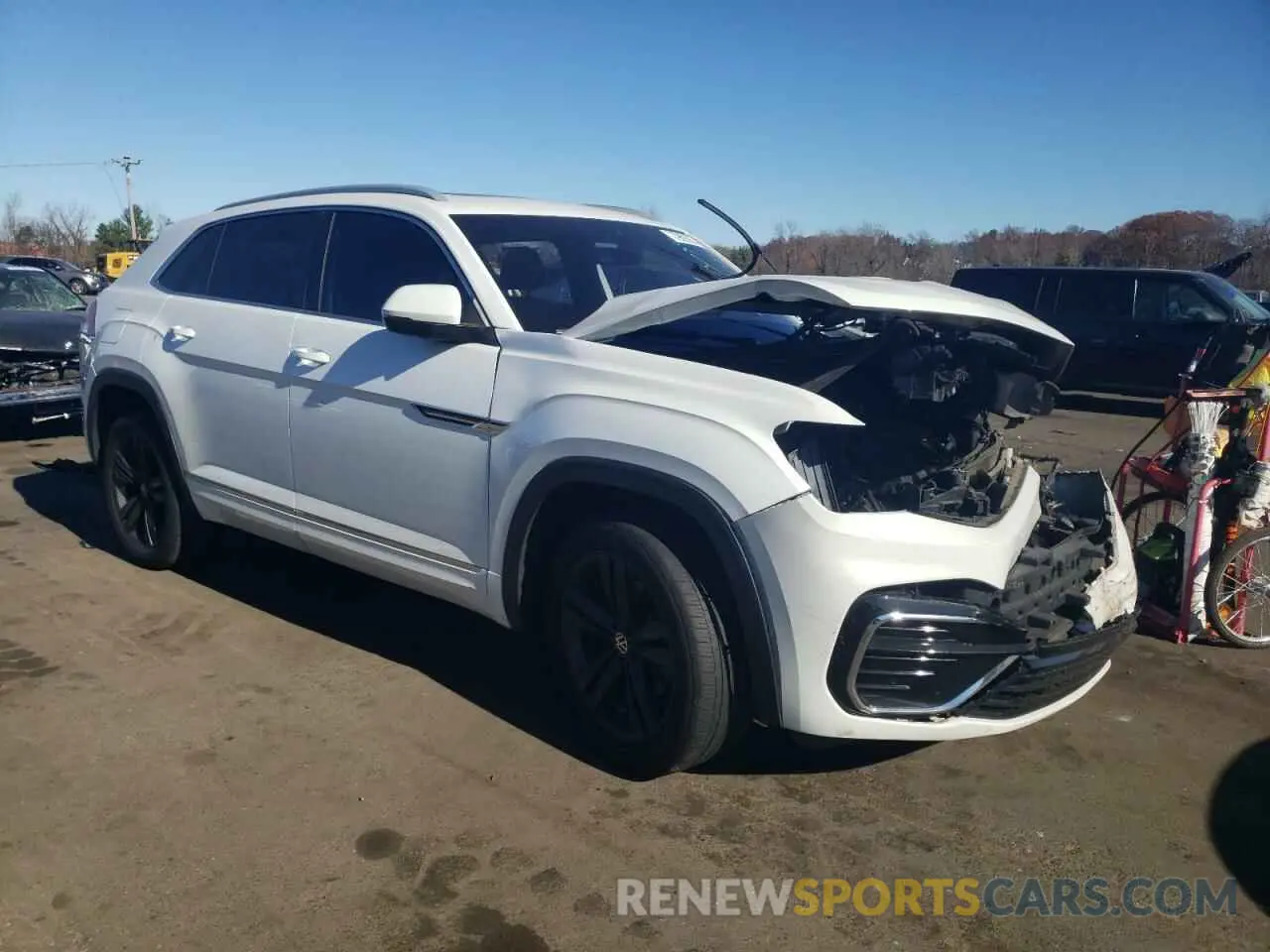 4 fotografías del automóvil dañado 1V2SE2CAXNC222396 VOLKSWAGEN ATLAS 2022