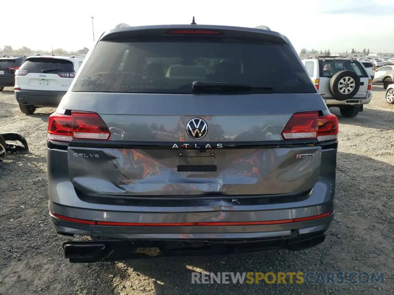 6 fotografías del automóvil dañado 1V2SR2CA5NC550510 VOLKSWAGEN ATLAS 2022