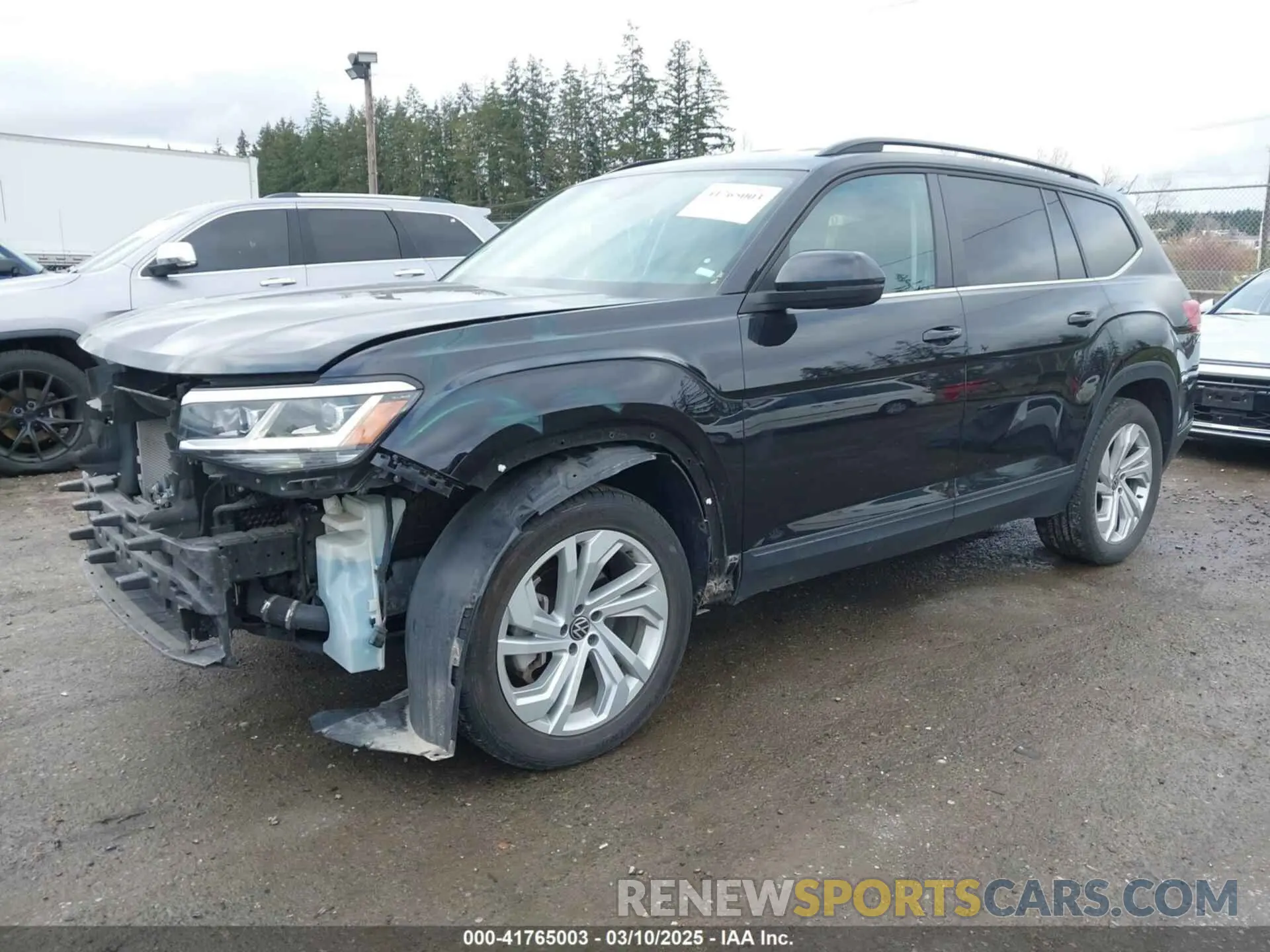 2 fotografías del automóvil dañado 1V2WP2CA2NC560130 VOLKSWAGEN ATLAS 2022