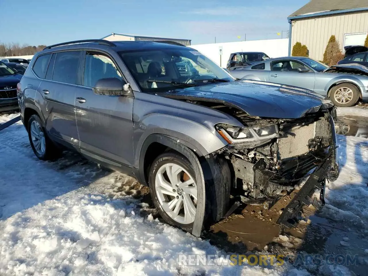 4 fotografías del automóvil dañado 1V2WR2CA8NC543441 VOLKSWAGEN ATLAS 2022