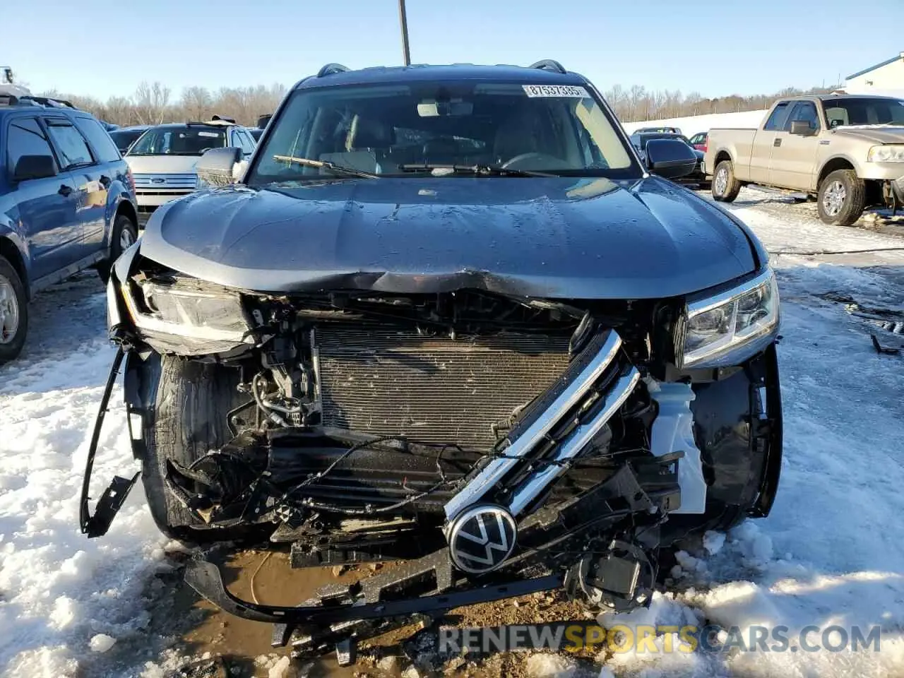 5 fotografías del automóvil dañado 1V2WR2CA8NC543441 VOLKSWAGEN ATLAS 2022